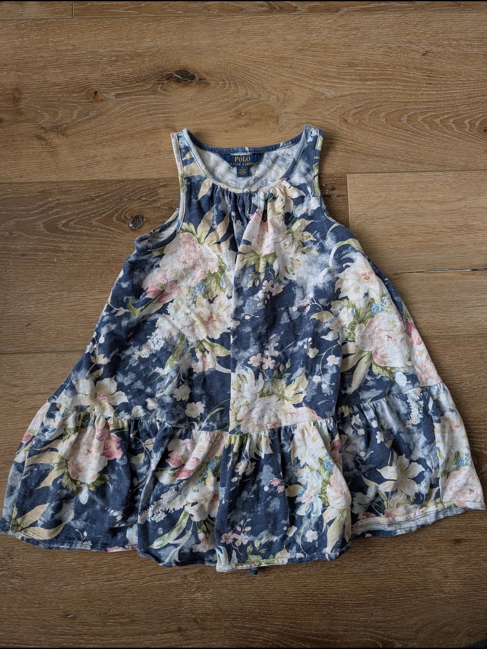 Polo Ralph Lauren Cabbage Roses Cotton Dress Sz 5